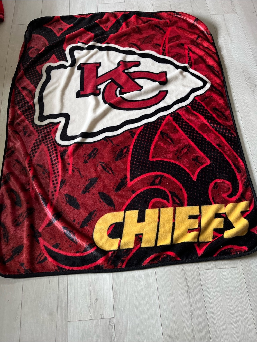 Red Plush Throw Blanket - Official Team Design
